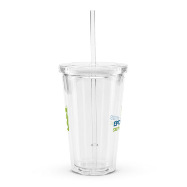 Clear plastic tumbler